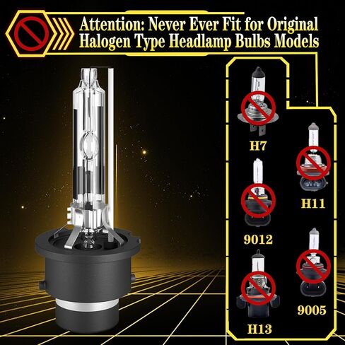 VHK D4R Xenon HID Headlight Bulbs Low Beam for 2006 2007 2008 2009 Toyota Prius & 2008-2010 Avalon, OEM 90981-20029 Headlamp, 6000K White 35W D4RC1 Lights Replacement, Not Fit Halogen, 2 Pack in Saudi Arabia