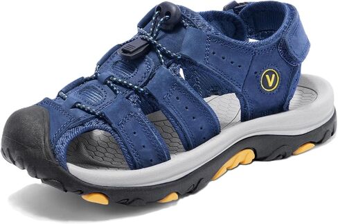 صنادل أطفال للأولاد صيفية للاستخدام الخارجي للجنسين صنادل رياضية مغلقة من الأمام غير قابلة للانزلاق رياضية خفيفة الوزن (طفل صغير/طفل كبير) in Kuwait