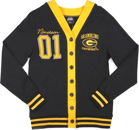 Big Boy Grambling State Tigers S10 Womens Cardigan [Black] - ID#42705-15-85-0-0 in Saudi Arabia