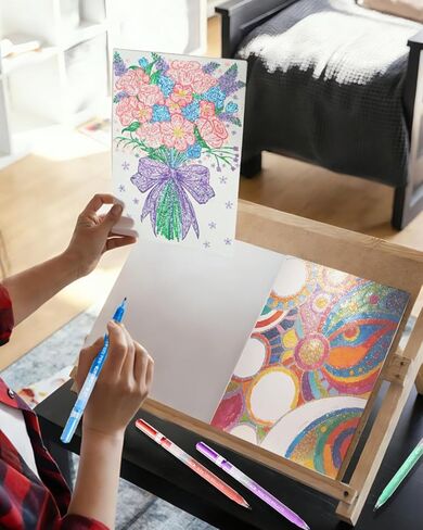 أقلام جل لامعة للتلوين للبالغين، مجموعة أقلام جل لامعة معدنية لامعة خاصة، 72 لونًا، أقلام نقطة 1.0 مم، أقلام حبر ذات سعة كبيرة للتلوين والكتابة والرسم واليوميات وتدوين الملاحظات in Kuwait