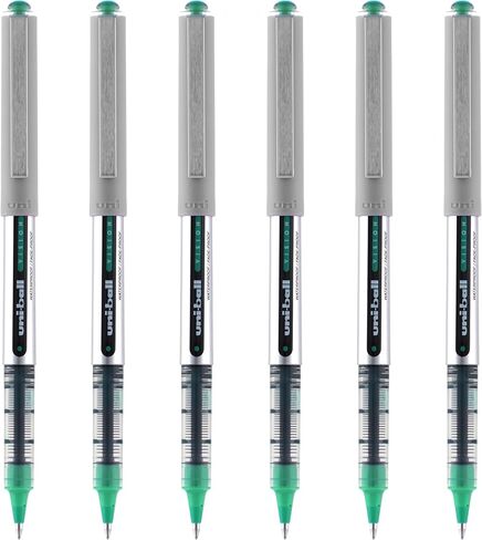 uniball Vision Rollerball Pen, Fine Point (0.7mm), Black Ink, 6 Pens in Saudi Arabia
