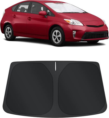 TINGLU Sun Shade for Toyota Prius C 2012-2019 Accessories Windshield Sun Shade Window Shade UV Rays Protection Sun Visor Cover with Steering Wheel Sunshade Storage Bag in Saudi Arabia