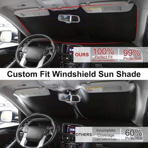 TINGLU Sun Shade for Toyota Prius C 2012-2019 Accessories Windshield Sun Shade Window Shade UV Rays Protection Sun Visor Cover with Steering Wheel Sunshade Storage Bag in Saudi Arabia
