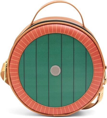 The Lord of the Rings Vegan Leather Round Crossbody Bag with Adjustable Straps, Lord of the Rings Frodos Hobbit House Door and Window Replica in Saudi Arabia