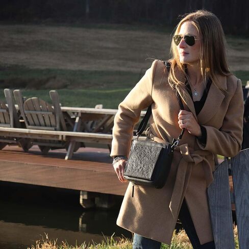 Gun Tote'n Mamas - BOHO Mini Crossbody for Micro-Compact Pistols - Black in Kuwait