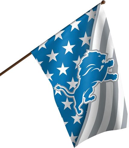 FOCO Detroit Lions NFL Vertical Big Logo Flag in Saudi Arabia