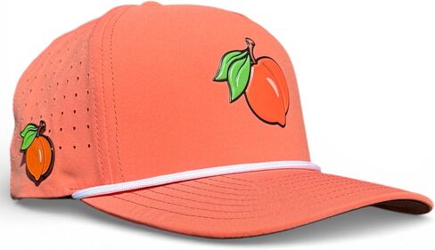 Logie Joe's Just Peachy Golf Hat | Snapback Cap | Built-in Magnetic Ball Marker Holder + Marker Included | Adjustable Peach in Kuwait