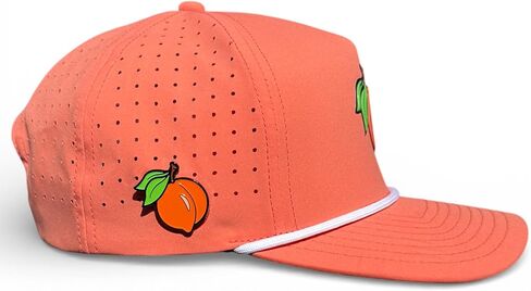 Logie Joe's Just Peachy Golf Hat | Snapback Cap | Built-in Magnetic Ball Marker Holder + Marker Included | Adjustable Peach in Kuwait