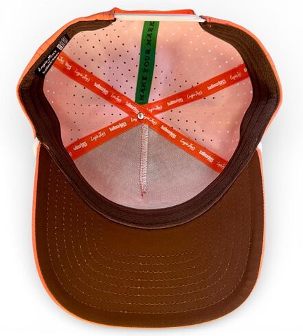 Logie Joe's Just Peachy Golf Hat | Snapback Cap | Built-in Magnetic Ball Marker Holder + Marker Included | Adjustable Peach in Kuwait