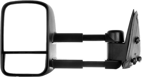 مرايا السحب FINDAUTO مناسبة لـ 1999-2007 لسيارة Chevy/GMC Silverado/Sierra 1500 2500HD 3500HD مرايا السحب مع غطاء أسود قابل للطي للسائق والراكب يدويًا in Saudi Arabia