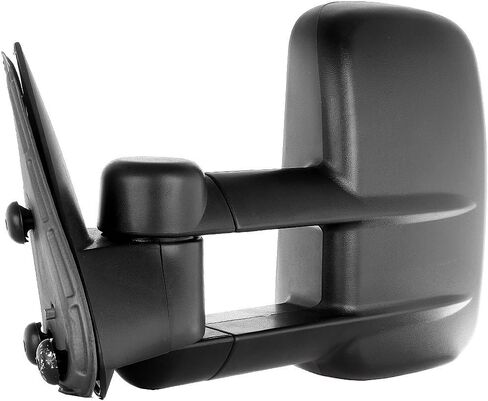مرايا السحب FINDAUTO مناسبة لـ 1999-2007 لسيارة Chevy/GMC Silverado/Sierra 1500 2500HD 3500HD مرايا السحب مع غطاء أسود قابل للطي للسائق والراكب يدويًا in Saudi Arabia