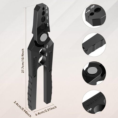 Manual Copper Tube Rounder with 6 Hole Design Copper Pipe Repair Tool Multifunctional Flat Tube Repair Plier Sturdy Coppers Pipe Rounding Tool, Diameter 1/4" 3/8" 1/2" 5/8" 3/4" 7/8" in Saudi Arabia
