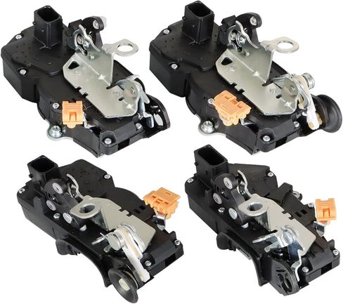 4-Pack Door Lock Latch Actuator Front Rear Left & Right Replacement for Avalanche Silverado 1500 2500 3500 Sierra Yukon Replace 931-303 931-304 931108 931-109 in Saudi Arabia