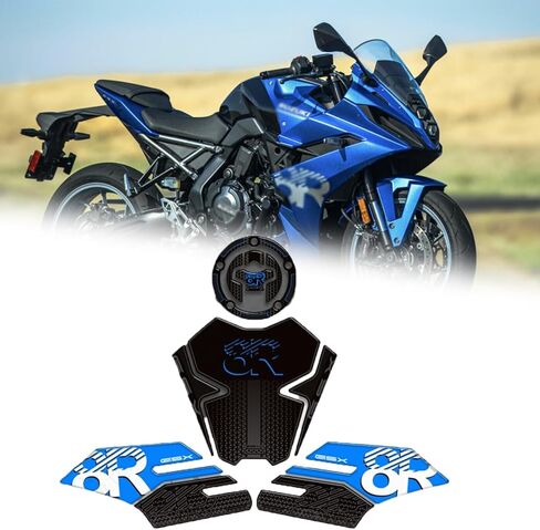 لـ GSX-8R GSX 8 R gsx-8r 2024 2025 غطاء خزان الوقود للدراجات النارية ملصق حماية خزان الوقود ديكور ملصق ثلاثي الأبعاد واقيات خزان الغاز (أسود) in Kuwait