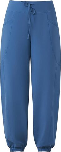 MOOSLOVER Women Baggy Casual Pants Cotton Lightweight Sweatpants Drawstring Mid Waist Athletic Lounge Joggers(XL,Navy Blue) in Kuwait