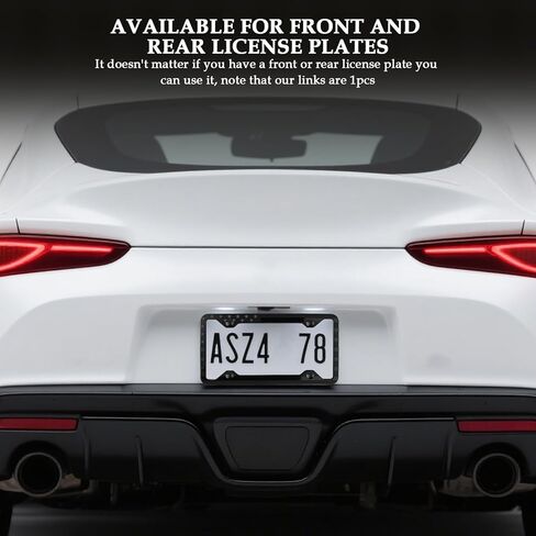Silicone License Plate Frames with 3D American Flag Pattern,Stylish Car Plate Frame with Bolts & Gaskets,Universal Licence Plates Frame Holder as USA 250th Anniversary Merchandise in Saudi Arabia