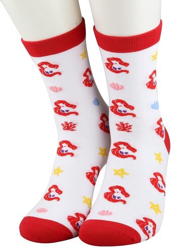 PWHAOO Mermaid Ariel Socks Mermaid Princess Socks Princess Party Socks Mermaid Ariel Inspired Gift Fairytale Lover Gift in Saudi Arabia