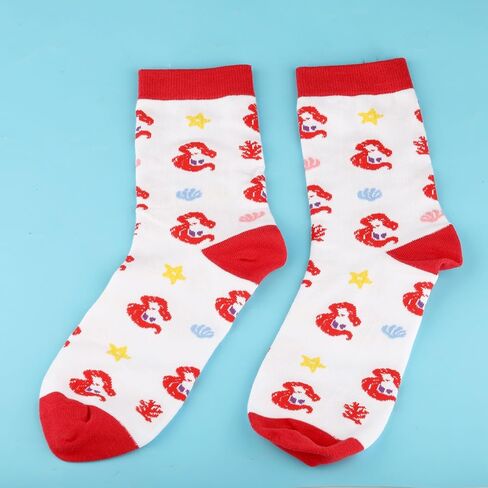 PWHAOO Mermaid Ariel Socks Mermaid Princess Socks Princess Party Socks Mermaid Ariel Inspired Gift Fairytale Lover Gift in Saudi Arabia