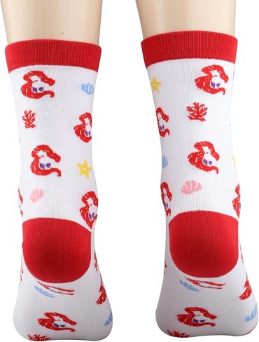 PWHAOO Mermaid Ariel Socks Mermaid Princess Socks Princess Party Socks Mermaid Ariel Inspired Gift Fairytale Lover Gift in Saudi Arabia