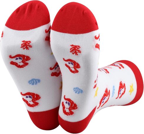 PWHAOO Mermaid Ariel Socks Mermaid Princess Socks Princess Party Socks Mermaid Ariel Inspired Gift Fairytale Lover Gift in Saudi Arabia