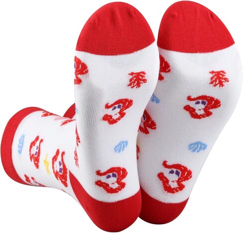 PWHAOO Mermaid Ariel Socks Mermaid Princess Socks Princess Party Socks Mermaid Ariel Inspired Gift Fairytale Lover Gift in Saudi Arabia