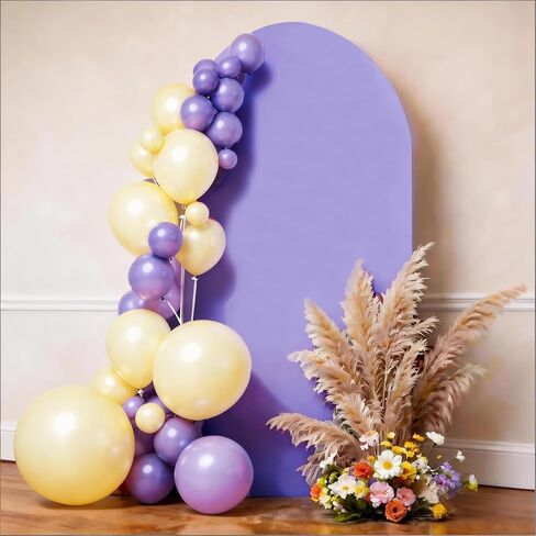 7.2 FT Arch Backdrop Cover Spandex Arch Cover Fitted Wedding Arch Backdrop Fabric Cover for Baby Shower Bridal Shower Birthday Party Gender Reveal Backdrop Decoration (Royal Blue) in Kuwait