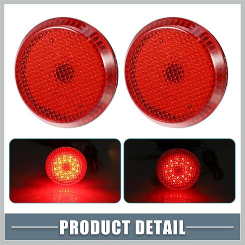 Rear Bumper Reflector Fog Brake Tail Light 81910-02040 8191002040 Red LED for Toyota Corolla 2009-2010 Plastic Red Lens (Set of 2) Replacement Car Parts in Kuwait