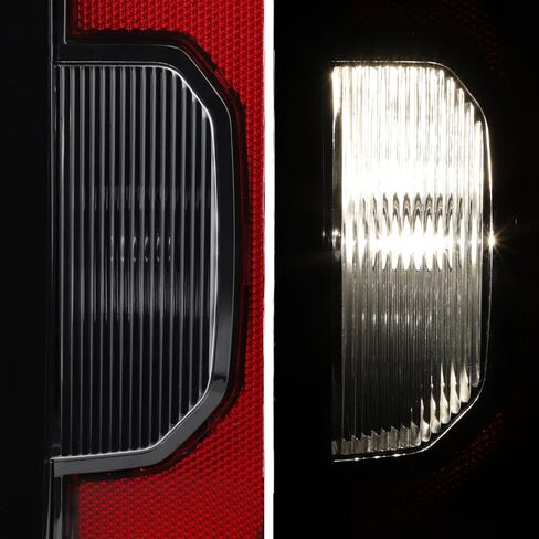 AKKON - Fit 2014 2015 2016 2017 2018 GMC Sierra 1500 [Upgrade to DENALI style] LED Tail Light Rear Brake Lamp Assembly Driver - Passenger Black in Saudi Arabia