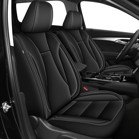 TTX LIGHTING Custom Fit Seat Covers for Volkswagen Passat 2012-2022 Waterproof Faux Leather Airbag Compatible(Black, Full Set 5 Seats) in Saudi Arabia