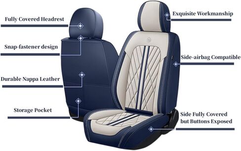 غطاء مقعد السيارة مغطى بالكامل من الجلد الصناعي الفاخر مناسب لمازدا CX50 CX-50 2000-2023 2024 2025 2026 واقيات وسائد المقعد الداخلية غير القابلة للانزلاق (مجموعة كاملة 5 مقاعد، خط رمادي) in Kuwait