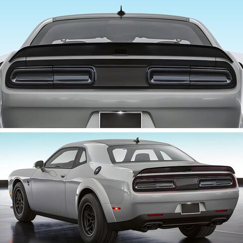 Rear Taillight Covers for Dodge Challenger 2015-2021 2022 2023 Smoked Rear Light Guards Trim Kit Exterior Accessories Fits Challenger Tail light Exterior Frame 4PCS in Saudi Arabia