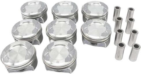 8 قطعة حلقات المكبس مجموعة Φ24mm متوافق مع X166 W166 W221 W222 GL500 S500 M278 GLS500 E500 ML500 4.6T 4.7T in Kuwait