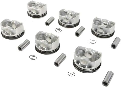 مجموعة حلقات المكابس Φ82mm 11257612982 11257561848 N52B25 11:1 نسبة الضغط المتوافقة مع E83 E90 E91 E60 E61 F10 F11 E89 323i 325i 523i 525i X1 X3 X4 in Kuwait