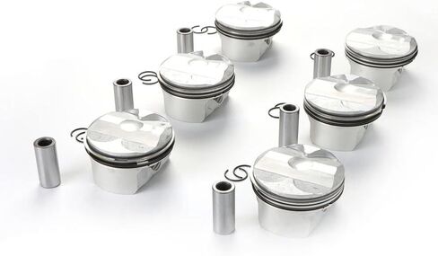 مجموعة حلقات المكابس Φ82mm 11257612982 11257561848 N52B25 11:1 نسبة الضغط المتوافقة مع E83 E90 E91 E60 E61 F10 F11 E89 323i 325i 523i 525i X1 X3 X4 in Kuwait