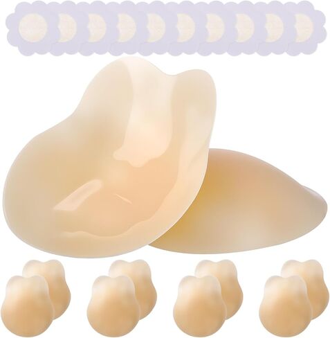 Unittype 5 Pack Adhesive Bra Push up for Women, Reusable Silicone Sticky Bra, Strapless Backless Invisible Nipple Cover in Saudi Arabia