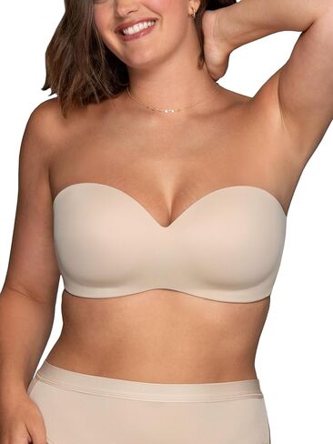Vanity Fair Women's Beyond Comfort Strapless Bra | Wireless Bras, Non Slip, Buttery Smooth | Cups Up to Dd in Saudi Arabia