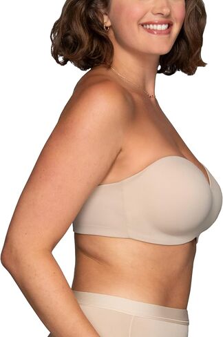Vanity Fair Women's Beyond Comfort Strapless Bra | Wireless Bras, Non Slip, Buttery Smooth | Cups Up to Dd in Saudi Arabia