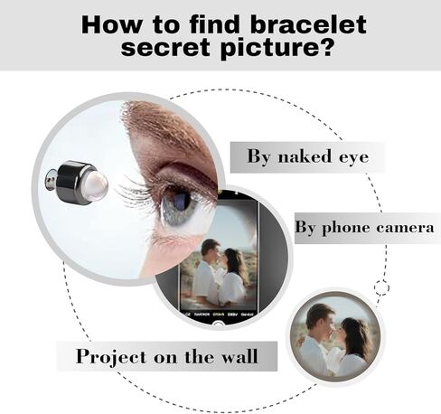 Personalized Picture Bracelet, Custom Projection Bracelets with Photo Inside, Custom Memorial Gifts for Women Men Couples in Saudi Arabia