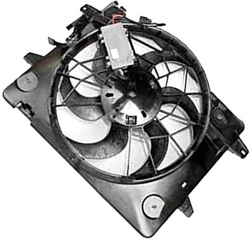 Dual Radiator and Condenser Fan Assembly Replacement 3W1Z 8C607 BD for Ford Crown Victoria 2003-2005 for Lincoln Town Car 2003-2005 for Mercury Grand Marquis 2003-2005 1 Pcs in Saudi Arabia