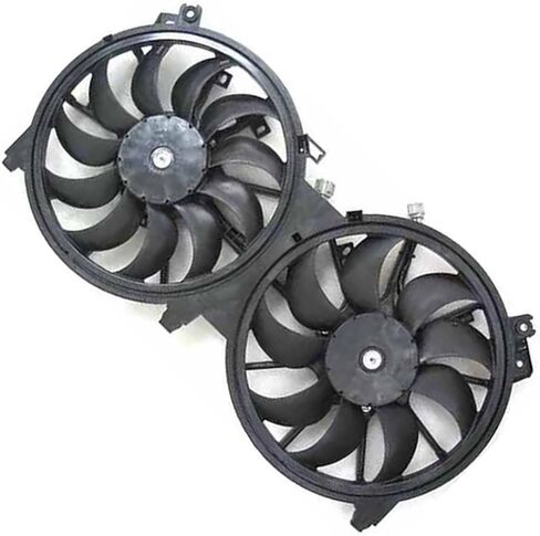 for Nissan Maxima 2009 2010 2011 2012 2013 2014 2015 2016 Dual Radiator and Condenser Fan Assembly 1Pcs in Saudi Arabia