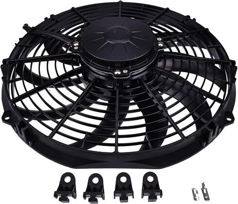 FridayParts Replacement 12" 24V Cooling Low-Profile Fan 30100351 Compatible for Spal VA10-BP9/C-25S in Saudi Arabia