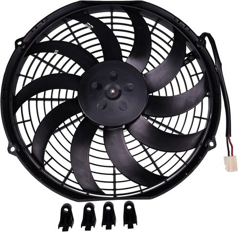 FridayParts Replacement 12" 24V Cooling Low-Profile Fan 30100351 Compatible for Spal VA10-BP9/C-25S in Saudi Arabia