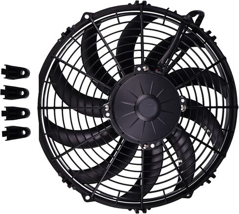 FridayParts Replacement 12" 24V Cooling Low-Profile Fan 30100351 Compatible for Spal VA10-BP9/C-25S in Saudi Arabia