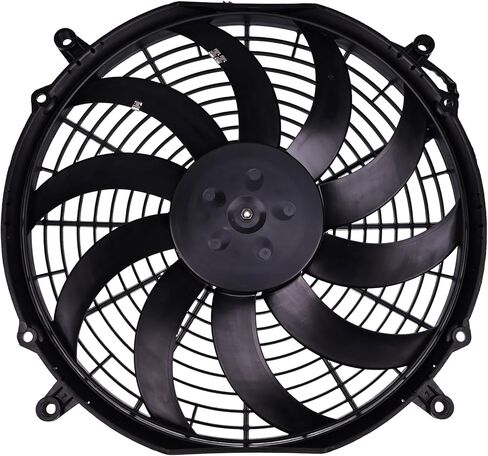 FridayParts Replacement 12" 24V Cooling Low-Profile Fan 30100351 Compatible for Spal VA10-BP9/C-25S in Saudi Arabia
