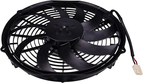 FridayParts Replacement 12" 24V Cooling Low-Profile Fan 30100351 Compatible for Spal VA10-BP9/C-25S in Saudi Arabia