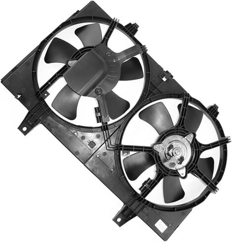 for Nissan Maxima 2002 2003 Dual Radiator and Condenser Fan Assembly 1 X in Saudi Arabia