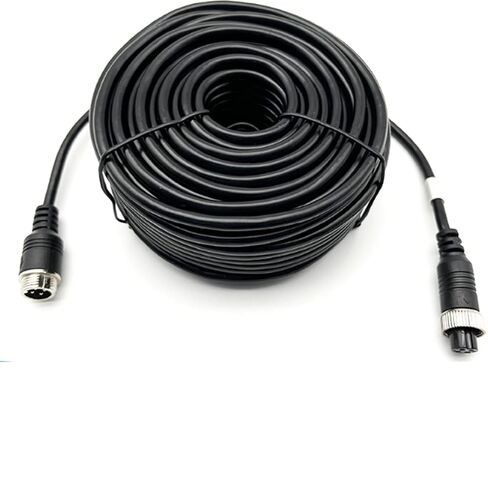 1M/3FT سيارة فيديو 4Pin كابل تمديد الطيران، كابل تمديد الكاميرا الاحتياطية، لكاميرا الرؤية الخلفية CCTV سيارة شاحنة مقطورة حافلة التخييم متنقل مركبة احتياطية مراقب مقاوم للماء للصدمات in Kuwait