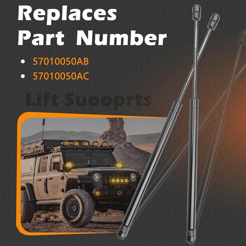 2 Pcs 17.38 in Back Glass Lift Support Compatible with Jeep Liberty 09-12 Window Struts Replaces 57010050AB 57010050AC in Saudi Arabia