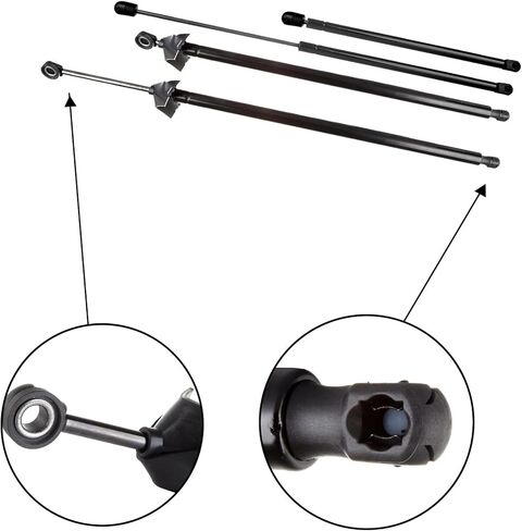 SCITOO 4794 Lift Supports Fit for Chevrolet Camaro 1993-1997,for Pontiac Firebird 1993-1997 Front Rear Left & Right Hatch+Hood Shock Struts 4pcs in Saudi Arabia