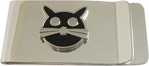 Kiola Designs Black Cat Head Money Clip in Saudi Arabia